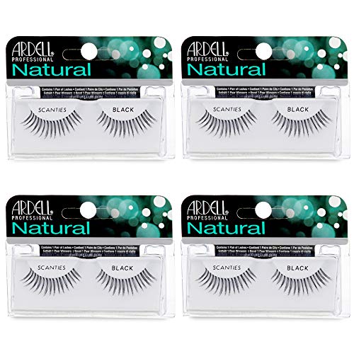Image 1 of Default Title for the product Ardell Natural Lashes False Eyelashes Scanties Black 4 Pack