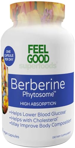Image 1 of Default Title for the product Feel Good Superfoods Berberine Phytosome, 120 Vegan Capsules
