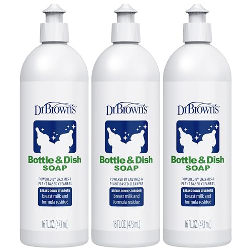 Image 2 of 16 Fl Oz (Pack of 3) for the product Dr. Brown's Bottle and Dish Soap, 16 fl oz
