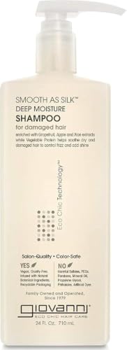 Thumbnail for Image 1 of Default Title for the product GIOVANNI Smooth as Silk Deep Moisture Shampoo, 24 Fl Oz (Pack of 1)