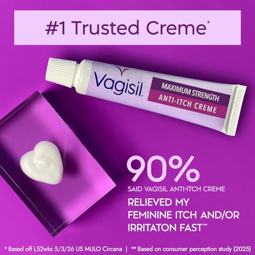 Image 5 of Vagisil Maximum Strength Feminine Anti-Itch Cre??me, 1 Oz (4 Pack)