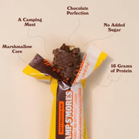 Thumbnail for Image 3 of BAREBELLS Barebells Protein Bar – Camp S'mores | 16g Protein, No Added Sugar, Chocolate, Marshmallow & Cracker Flavor, Soft Texture, 24 Count