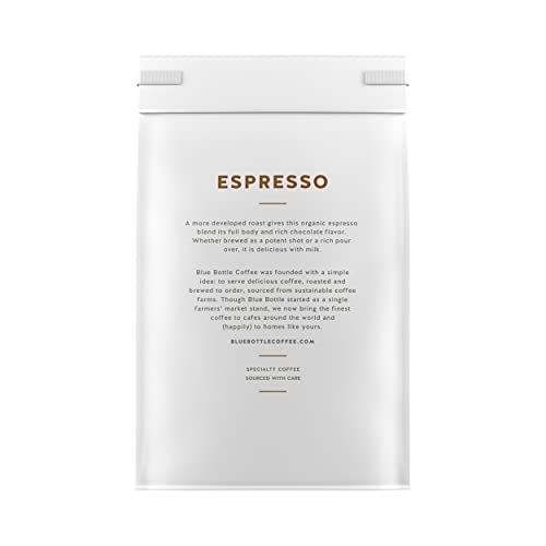 Image 4 of Blue Bottle Coffee Whole Bean Organic Coffee Espresso Dark Roast 12 Ounce bag