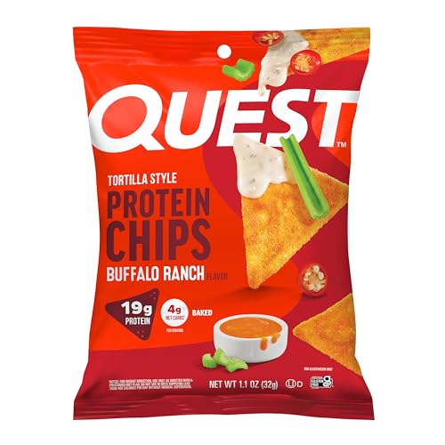 Image 1 of Default Title for the product Quest Nutrition Buffalo Ranch Tortilla Style Protein Chips, 12 Count