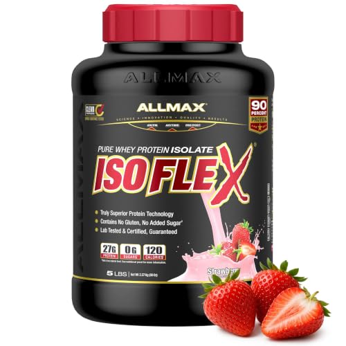Image 1 of Default Title for the product ALLMAX ISOFLEX Whey Protein Isolate, Strawberry, 5 lb