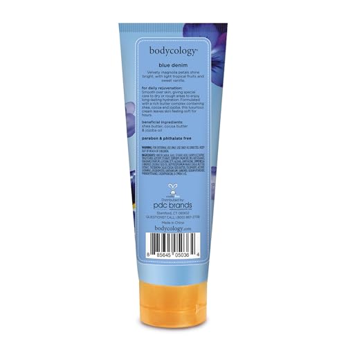 Image 7 of Bodycology Shea Butter Body Cream, Blue Denim, 8 oz (Pack of 2)