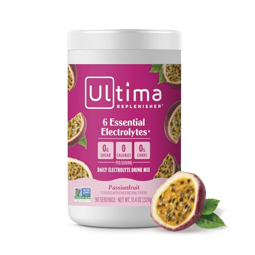 Image 6 of Passion Fruit / 90 servings (Pack of 1) for the product Ultima Replenisher Electrolyte Powder Drink Mix