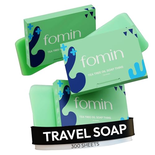 Image 1 of Default Title for the product FOMIN Paper Soap Sheets for Hand Washing - 300 Tea Tree Travel Soap Sheets