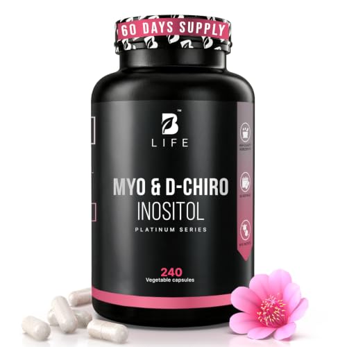 Image 1 of 240 Count (Pack of 1) for the product B Life Company Myo-Inositol & D-Chiro Inositol 40:1 240 Caps
