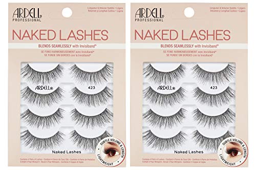 Image 3 of Naked Lashes 423 / 4 pair (Pack of 2) for the product Ardell Naked Lashes Natural Look False Eyelashes