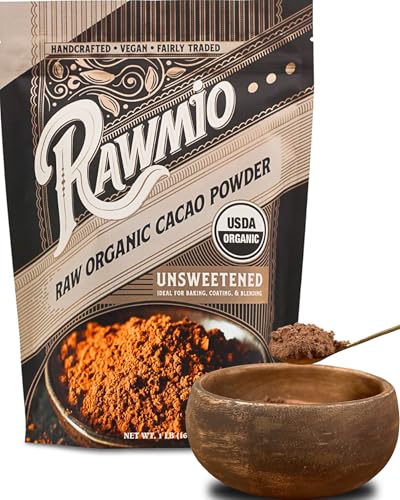 Image 2 of 16 Ounce (Pack of 1) for the product Rawmio Raw Organic Cacao Powder