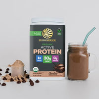 Thumbnail for Image 6 of Sunwarrior Active Vegan Protein + Recovery Minerals, Chocolate, 20 Servings