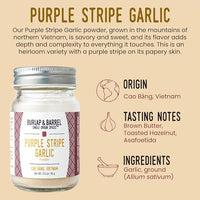Thumbnail for Image 4 of Burlap & Barrel Purple Stripe Garlic - 3oz Glass Jar