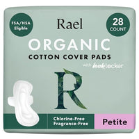 Thumbnail for Image 1 of Default Title for the product Rael Organic Cotton Cover Sanitary Pads for Women, Light (Petite, 28 Ct)