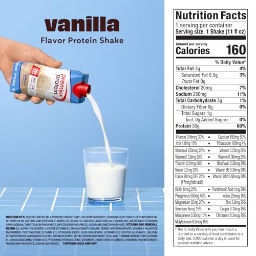 Image 2 of Premier Protein 30g High Protein Shake, Vanilla, 12 Pack