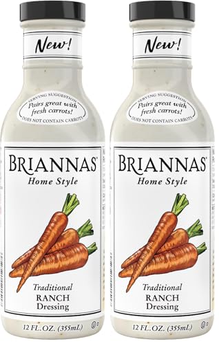 Image 1 of Default Title for the product BRIANNAS Home Style Classic Traditional Ranch Dressing 12 oz. Bottle Pack of 2
