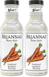 Thumbnail for Image 1 of Default Title for the product BRIANNAS Home Style Classic Traditional Ranch Dressing 12 oz. Bottle Pack of 2