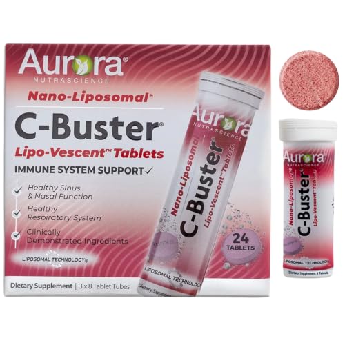 Image 1 of Default Title for the product Aurora Nutrascience C-Buster Lipo-Vescent Tablets, 3 Tube Pack