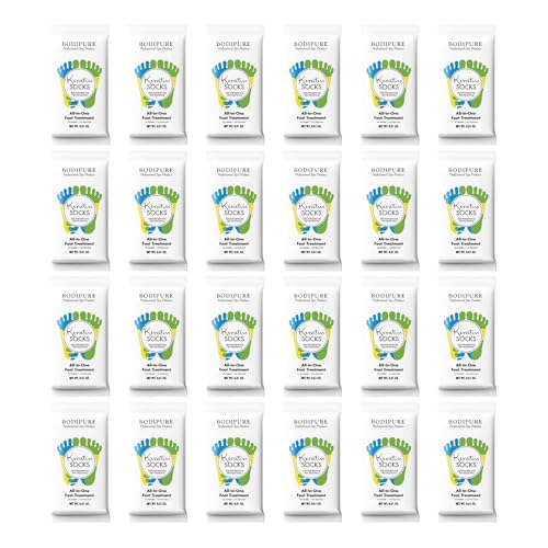 Image 3 of 1 Count (Pack of 24) for the product Bodipure Keratin Foot Mask