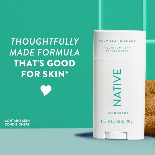 Image 2 of Native Deodorant Contains Naturally Derived Ingredients, 72 Hour Odor Control, Deodorant for Women and Men, Aluminum Free, Palm Leaf & Agave 2.65oz