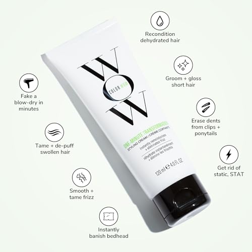 Image 3 of COLOR WOW One Minute Transformation – Frizz Control Styling Cream