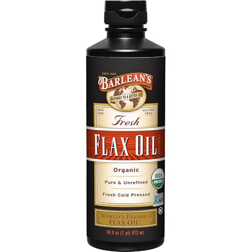 Image 4 of 16 Fl Oz (Pack of 1) for the product Barlean's Organic Flaxseed Oil