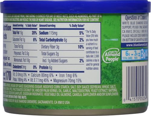 Image 2 of Blue Diamond Almonds Bold Wasabi & Soy Sauce 6 Oz Pack of 2