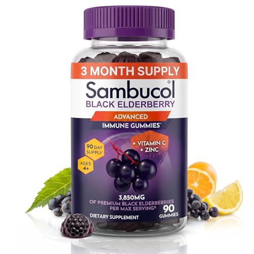 Image 1 of Elderberry / 90 Count (Pack of 1) for the product Sambucol Elderberry Gummies