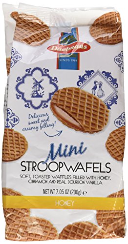 Image 1 of Default Title for the product Daelmans Mini Honey Stroopwafels, Waffle Cookies - 7.04 Oz Bag