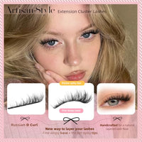 Thumbnail for Image 9 of Goddvenus Fluffy Lash Clusters Natural D Curl Cluster Eyelash Extensions
