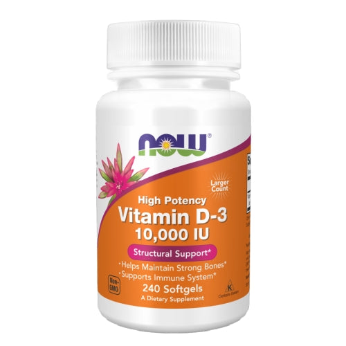 Now Foods Vitamin D-3 10,000 IU 240 Softgels