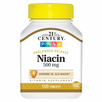 Thumbnail for 21st Century Niacin 500mg 100 Tabs