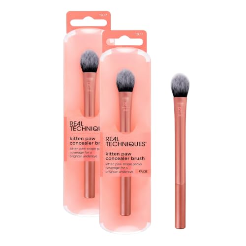 Image 3 of Brightening Concealer & Eye Creams Makeup Brush, 1PC (Pack of 2) for the product Real Techniques Concealer Brushes