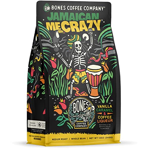 Image 1 of Default Title for the product Bones Coffee Company Jamaican Me Crazy Vanilla Caramel Flavored Coffee 12 Oz Ground
