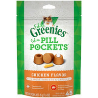 Thumbnail for Pill Pockets Chicken Flavor Cat Treats 1.6 oz by Greenies