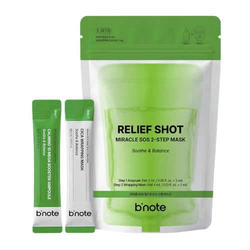 Image 1 of Default Title for the product B'note Miracle SOS Relief Shot 2-Step Mask, 5ea x 0.2 fl oz