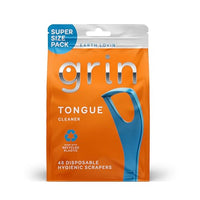 Thumbnail for Image 1 of 48 Count (Pack of 1) for the product Grin Tongue Cleaner, 48 Count, Disposable Tongue Cleaner