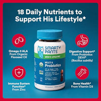 Thumbnail for Image 2 of SmartyPants Multivitamin for Men Organic Gummies 120 Count