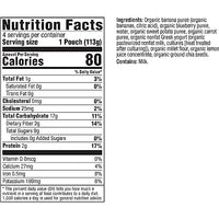 Thumbnail for Image 2 of Plum Organics +12 Months Organic Baby Food - Banana, Blueberry, Sweet Potato, Carrot, Yogurt & Millet - Non-GMO - On-The-Go Pouches for Baby & Toddler - Quality Tested Ingredients - 4 oz (Pack Of 12)