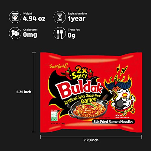 Image 5 of Samyang Buldak Hot Spicy Chicken Ramyun Pack 20