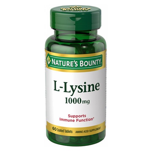 Nature's Bounty L-lysine 1000 mg 60 tabs