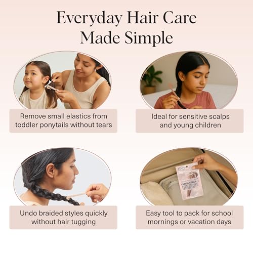 Image 7 of Kitsch Elastic Hair Tie Cutter Tool - 3pc Set