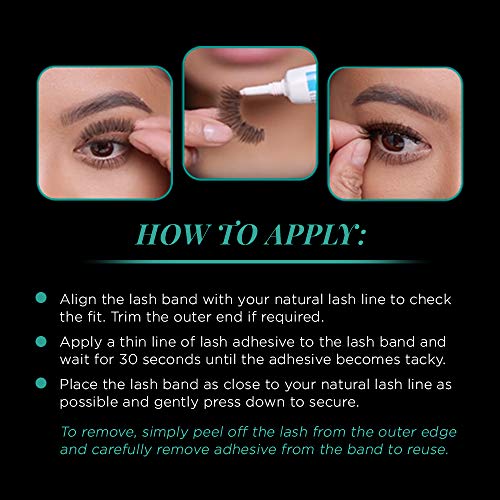 Image 5 of Ardell False Eyelashes 111 - Black, Lightweight, Reusable, Soft & Natural Look Strip Lashes for Everyday Wear, 4-Pack