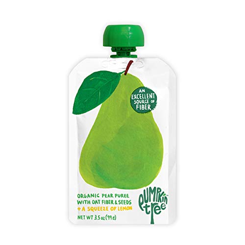 Image 1 of Default Title for the product Pumpkin Tree Organics Fruit Snack Pouch, Pear  Fiber  A Squeeze of Lemon, 3.5 Ounce (Pack of 10)
