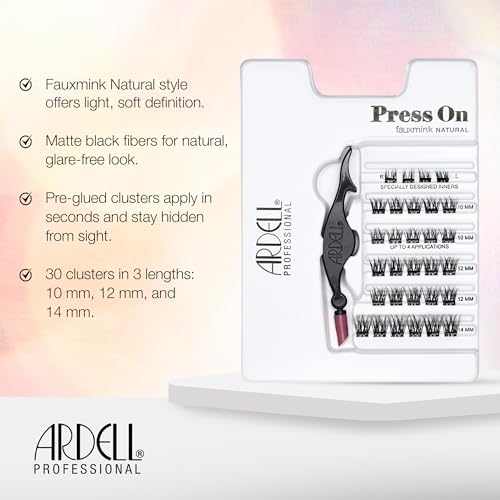 Image 4 of Ardell Press On Lashes Underlash Extensions, Faux Mink Natural, 30 ct