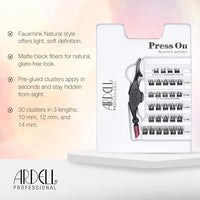 Thumbnail for Image 4 of Ardell Press On Lashes Underlash Extensions, Faux Mink Natural, 30 ct