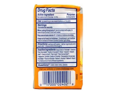 Image 2 of Dial Gold Dial Antibacterial Soap Bars 4 oz. 3 Pack