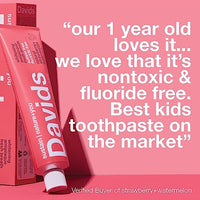 Thumbnail for Image 6 of Davids Kids & Adults Fluoride Free Whitening Strawberry Watermelon 5.25oz