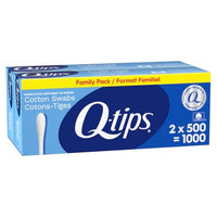 Thumbnail for Image 1 of 500 Count (Pack of 2) for the product Q-tips Cotton Swabs, 500 Count (Pack of 2)