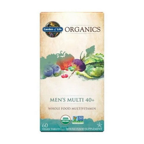Garden of Life Organics Mens 40 Plus Multi 60 Tabs